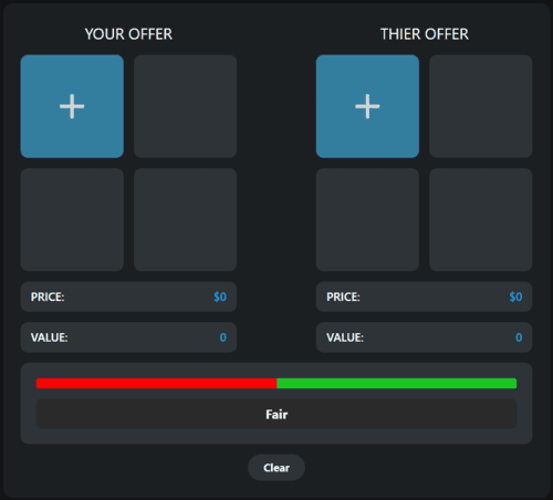 BFV Calculator Interface